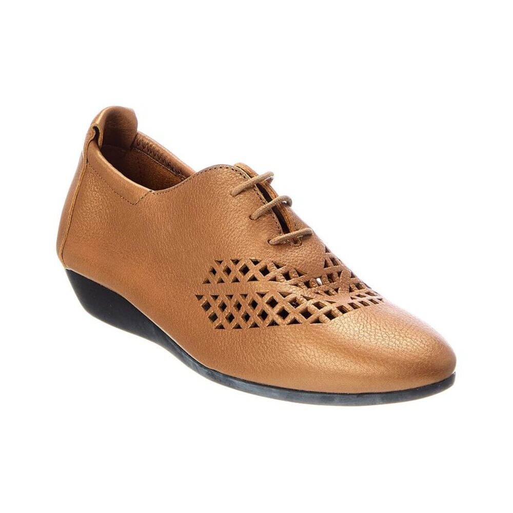 Arche Onybye Leather Flat, Black